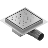 Mexen Flat-Q M12 padlószint alatti négyzet alakú lefolyó 15 x 15 cm, inox - 1010415