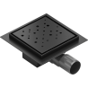 Mexen Flat-Q M12 grătar de podea pătrat 15 x 15 cm, negru - 1710415