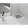 Mexen Flat-Q M08 padló összefolyó négyzet alakú 12 x 12 cm, inox - 1010512