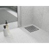 Mexen Flat-Q M08 scurgere de podea pătrată 15 x 15 cm, inox - 1010515