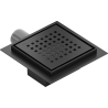 Mexen Flat-Q Rigolă de pardoseală pătrată M08 15 x 15 cm, negru - 1710515
