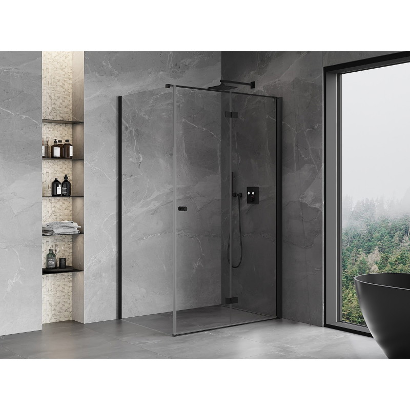 Mexen Mist-F cabina de duș pliabilă dreapta 100 x 90 cm, transparent, negru - 8A6T-100-090-70-00-P