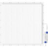 Mexen Brill+ süllyesztett LED mennyezeti panel 60 x 60 cm, 48W, Semleges - 4000K, 5280 lm, fehér - L201-060-060-4840-20