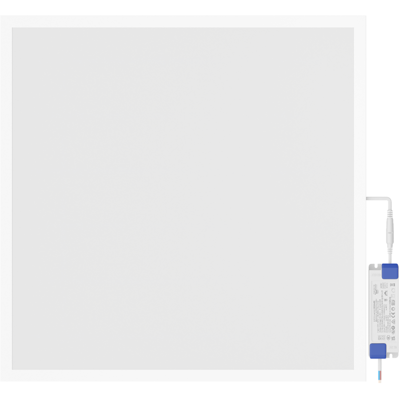 Mexen Brill+ süllyesztett LED mennyezeti panel 60 x 60 cm, 48W, Hideg - 6500K, 5280 lm, fehér - L201-060-060-4865-20