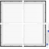 Mexen Brill-S panou plafon LED aplicat 60 x 60 cm, 40W, Neutru - 4000K, 3600 lm, negru - L205-060-060-4040-70