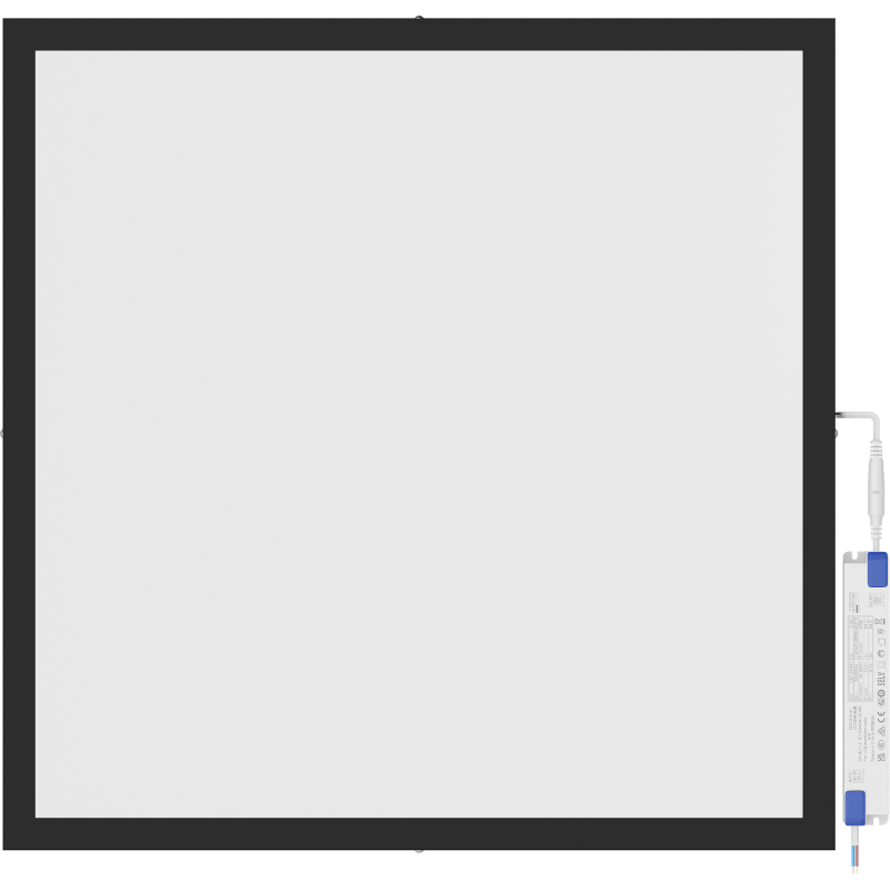 Mexen Brill-S panou plafon LED aplicat 60 x 60 cm, 40W, Neutru - 4000K, 3600 lm, negru - L205-060-060-4040-70