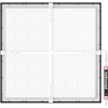 Mexen Brill-S panou LED pentru tavan aplicabil 60 x 60 cm, 48W, Neutru - 4000K, 4800 lm, negru - L206-060-060-4840-70