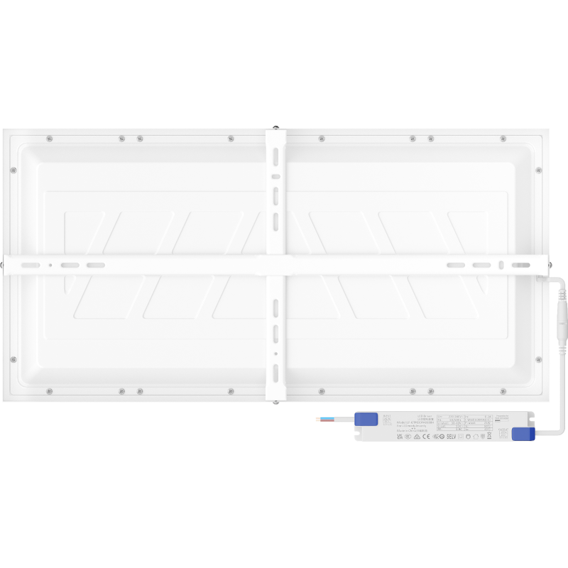 Mexen Brill-S mennyezeti LED panel felületi szereléshez 60 x 30 cm, 24W, Semleges - 4000K, 2880 lm, fehér