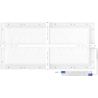 Mexen Brill-S mennyezeti LED panel felületi szereléshez 60 x 30 cm, 24W, Semleges - 4000K, 2880 lm, fehér