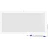 Mexen Brill-S mennyezeti LED panel felületi szereléshez 60 x 30 cm, 24W, Semleges - 4000K, 2880 lm, fehér