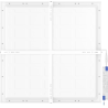 Mexen Brill-S panou LED plafonieră montaj aplicat 60 x 60 cm, 36W, Neutru - 4000K, 4320 lm, alb - L207-060-060-3640-20