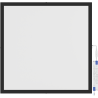 Mexen Brill-S 60 x 60 cm-es felszíni LED mennyezeti panel, 36W, Semleges - 4000K, 3960 lm, fekete - L207-060-060-3640-70