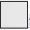 Mexen Brill-S panou LED plafonieră de suprafață 60 x 60 cm, 36W, Neutru - 4000K, 3960 lm, negru - L207-060-060-3640-70