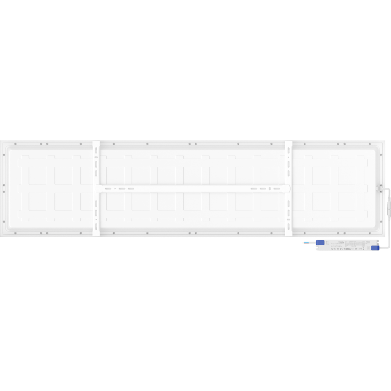 Mexen Brill-S 120 x 30 cm-es, felületre szerelhető LED mennyezeti panel, 36W, semleges - 4000K, 5184 lm, fehér