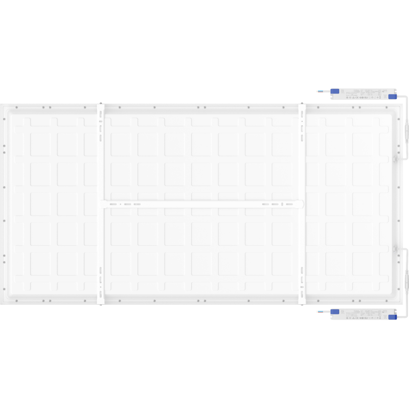 Mexen Brill-S LED mennyezeti panel külső szerelésű 120 x 60 cm, 60W, Semleges - 4000K, 7200 lm, fehér