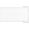 Mexen Brill-S panou LED de tavan montat la suprafață 120 x 60 cm, 60W, Neutru - 4000K, 7200 lm, alb - L207-120-060-6040-20