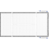 Mexen Brill-S felületre szerelhető LED mennyezeti panel 120 x 60 cm, 60W, Semleges - 4000K, 6600 lm, fekete