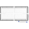 Mexen Brill-S felületre szerelhető LED mennyezeti panel 60 x 30 cm, 24W, Semleges - 4000K, 2640 lm, fekete