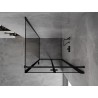 Mexen Mist-F összecsukható zuhanykabin jobb 120 x 110 cm, fekete keret, fekete - 8A6T-120-110-70-70-P - 8A6T-120-120-70-70-P