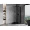 Mexen Mist-F összecsukható zuhanykabin jobb 120 x 110 cm, fekete keret, fekete - 8A6T-120-110-70-70-P - 8A6T-120-120-70-70-P