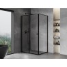 Mexen Mist-F cabină de duș pliabilă stângă 100 x 90 cm, ramă neagră, neagră - 8A6T-100-090-70-70-L