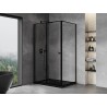 Mexen Mist-F cabină de duș pliabilă stângă 100 x 90 cm, ramă neagră, neagră - 8A6T-100-090-70-70-L
