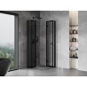 Mexen Mist-F Duo cabină de duș pliabilă 85 x 85 cm, ramă neagră, neagră - 8A6-085L-085P-70-70