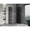 Mexen Mist-F Duo cabină de duș pliabilă dreapta 70 x 80 cm, grilaj negru, negru - 8A6-070L-080P-70-77