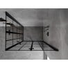 Mexen Mist-F Duo cabină de duș pliabilă dreaptă 110 x 120 cm, grilaj negru, negru - 8A6-110L-120P-70-77