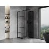 Mexen Mist-F cabină de duș pliabilă dreapta 85 x 85 cm, grilaj negru, neagră - 8A6T-085-085-70-77-P