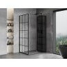 Mexen Mist-F cabină de duș pliabilă dreapta 95 x 120 cm, grilaj negru, negru - 8A6T-095-120-70-77-P