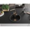 Mexen Diego chiuvetă de granit cu 1 cuvă și baterie de bucătărie Rita, negru - 6512-77-670300-50