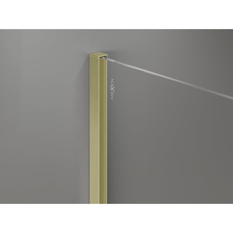 Mexen Uni-I1 Profil de perete pentru paravan de duș de 8 mm, auriu periat - 800-00-55