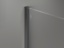 Mexen fali melletti profil zuhanyfalhoz 8 mm, gun metal - 800-00-95