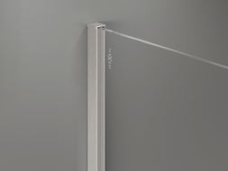 Mexen fali szegélyléc zuhanyfalhoz 8 mm, szálcsiszolt nikkel - 800-00-97