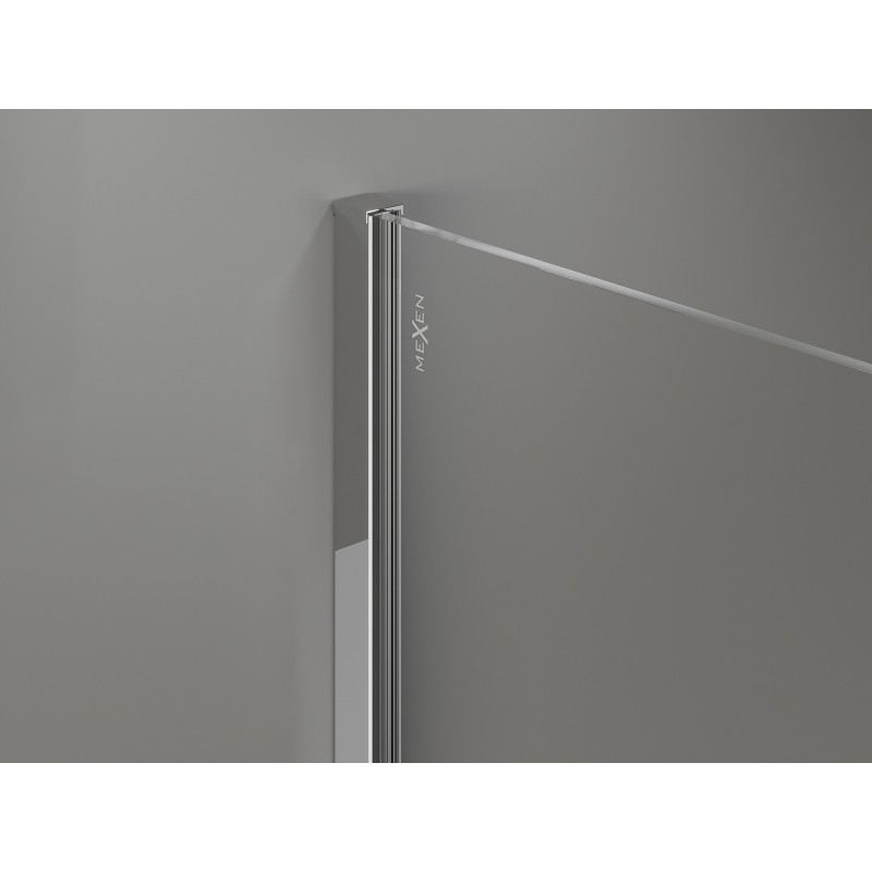 Mexen plintă de perete pentru peretele de duș 10 mm, crom - 800-00-01-X
