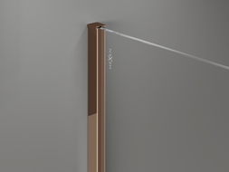 Mexen profil perete pentru perete de duș 10 mm, aur roz - 800-00-60-X