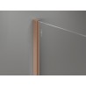 Mexen 10 mm-es zuhanyfalhoz való falsín, kefélt réz - 800-00-65-X