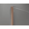 Mexen placă de perete pentru perete de duș 10 mm, cupru periat - 800-00-65-X