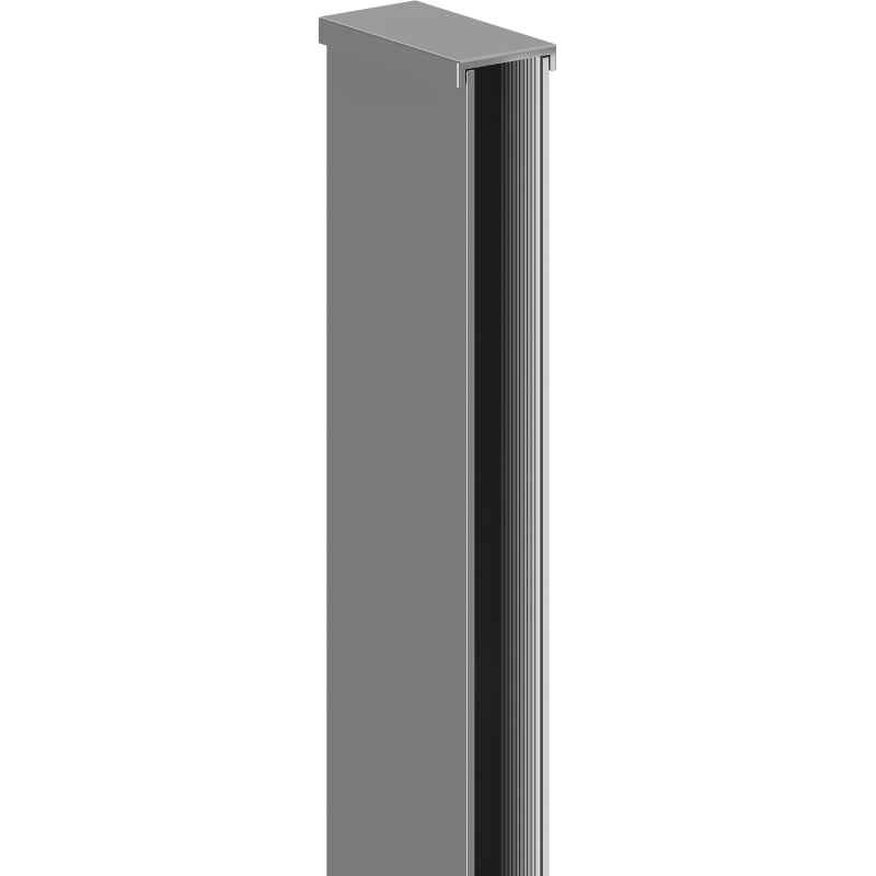 Mexen Uni-I2 profil de perete pentru paravan de duș de 10 mm, gun metal - 800-00-95-X