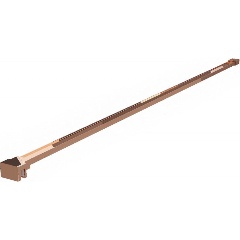 Mexen suport simplu pentru perete de duș 10 mm, aur roz - 830-10-60