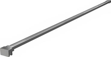 Mexen suport drept pentru perete de duș 10 mm, gun metal - 830-10-95
