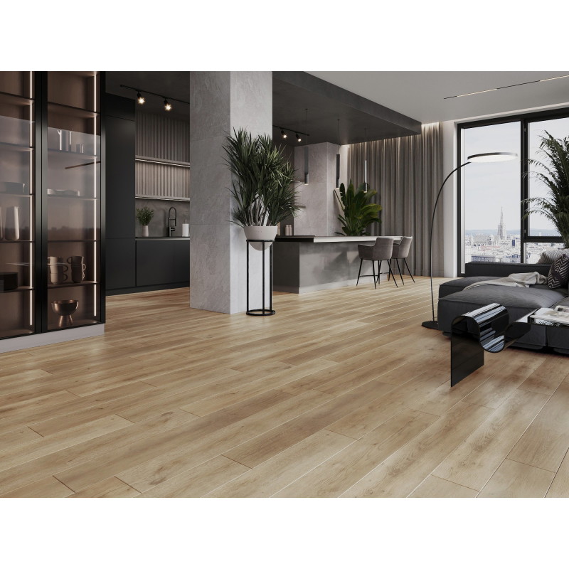 Mexen Spirit Lake probă panouri vinilice LVT Dryback 2,5 mm, suport PVC, 4 V-Fuga, Stejar - F1301-S