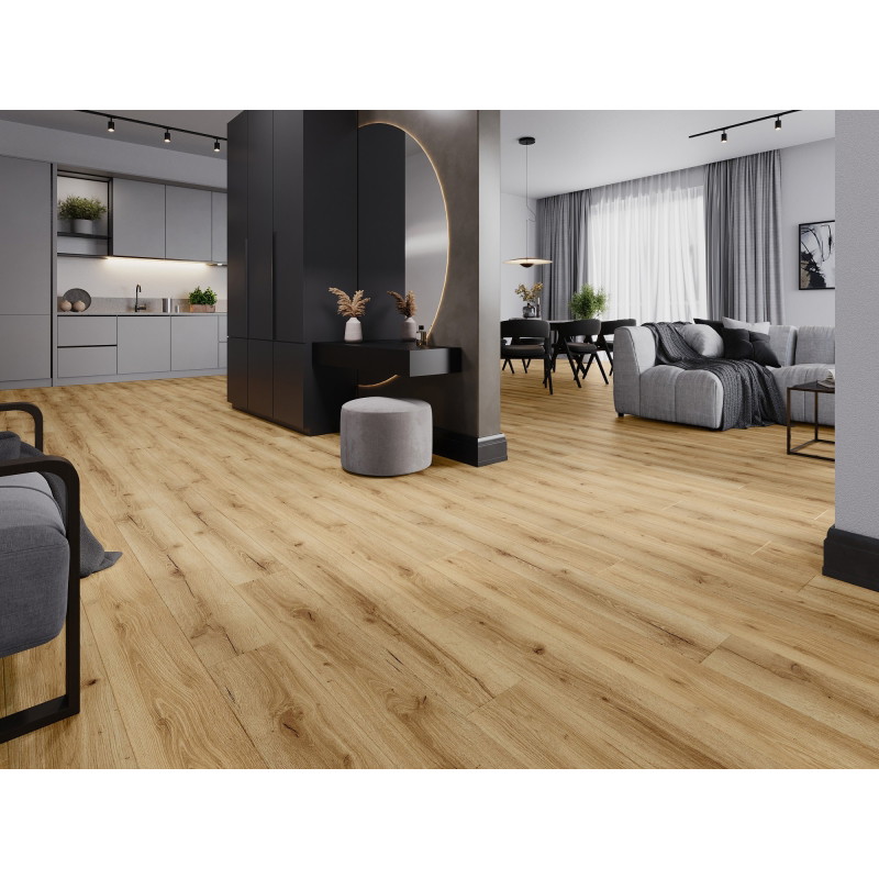 Mexen Beaver Creek mostră de panouri vinilice LVT Dryback 2,5 mm, strat suport PVC, 4 V-Fugă, Stejar - F1302-S