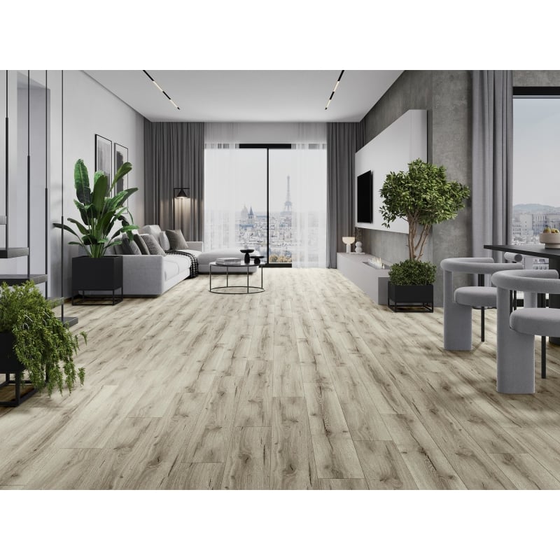 Mexen Wirginia eșantion de panouri din vinil LVT Dryback 2,5 mm, suport PVC, 4 V-Fuga, Stejar - F1305-S