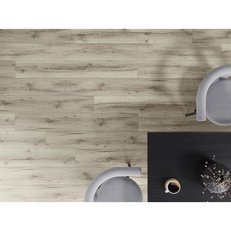 Mexen Wirginia LVT Dryback 2,5 mm-es vinyl padlóburkolat minta, PVC alap, 4 V-fuga, Tölgy - F1305-S