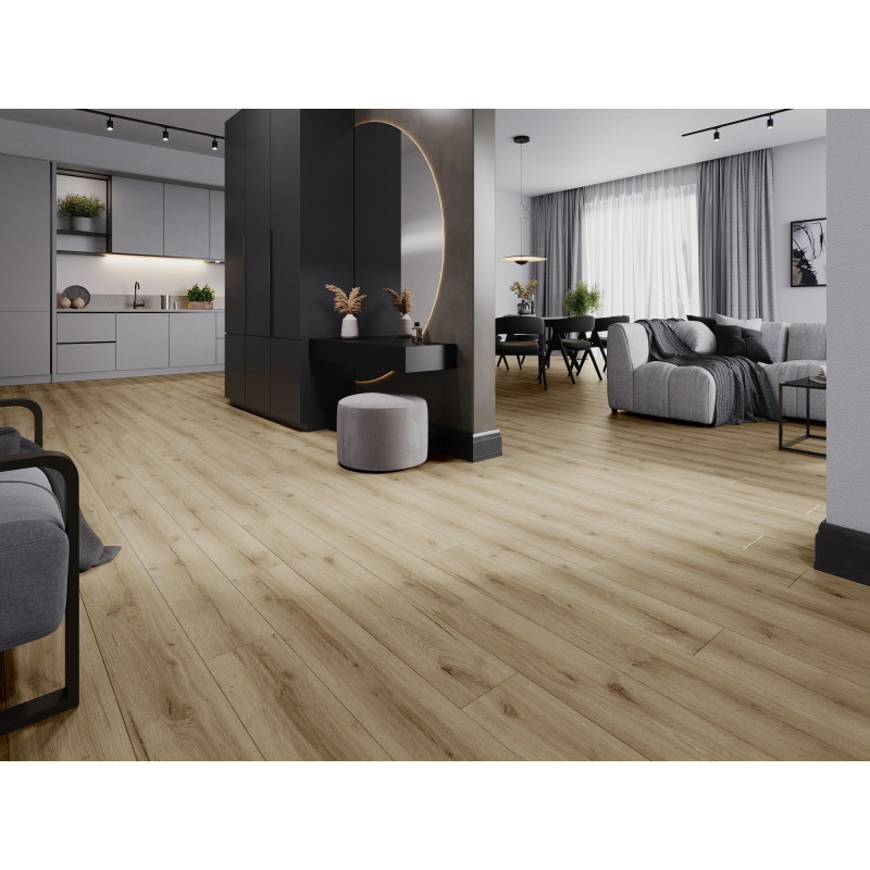 Mexen Sun Valley probă panouri vinilice LVT Dryback 2,5 mm, substrat PVC, 4 V-Șanț, Stejar - F1306-S