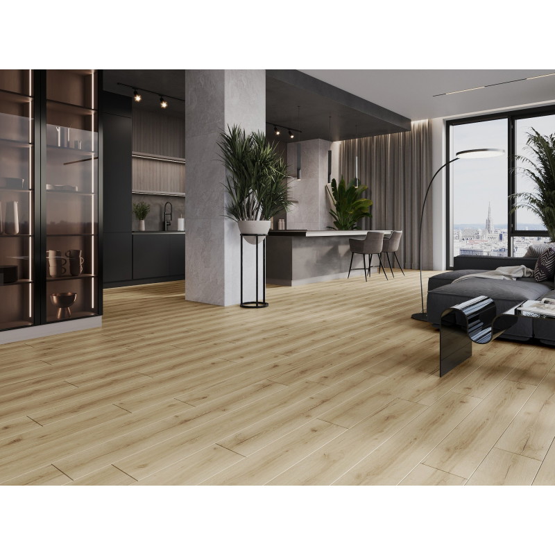 Mexen Sun Valley probă panouri vinilice LVT Dryback 2,5 mm, substrat PVC, 4 V-Șanț, Stejar - F1306-S
