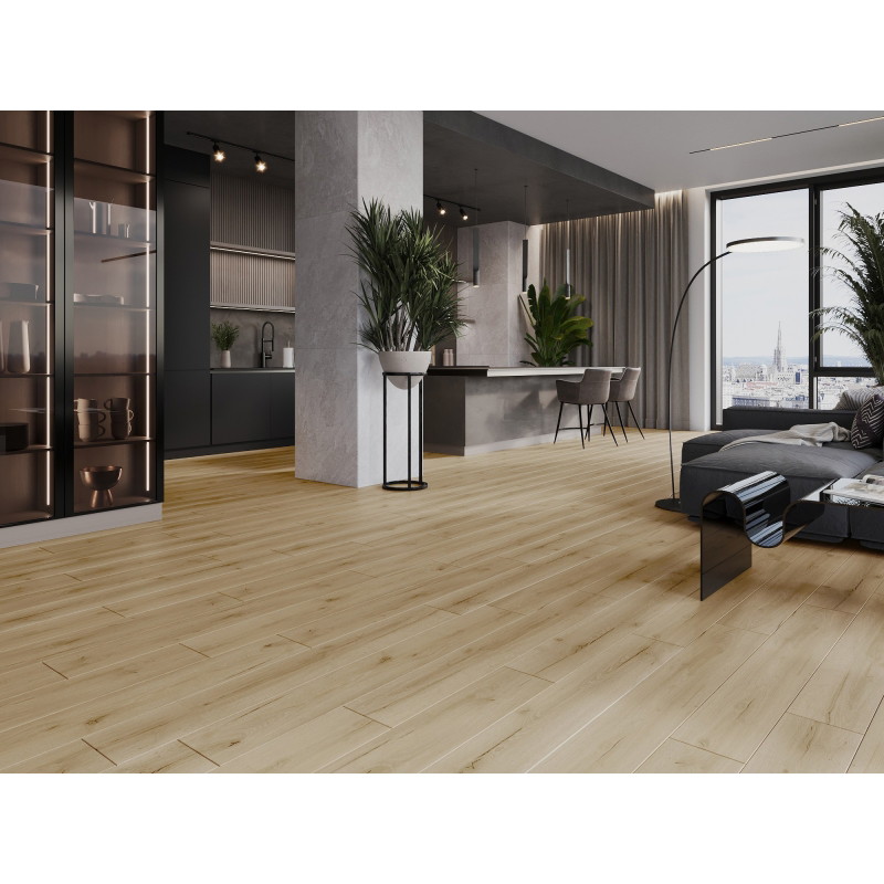 Mexen Buffalo LVT Dryback 2,5 mm-es vinyl panel minta, PVC alap, 4 V-fuga, Tölgy - F1307-S