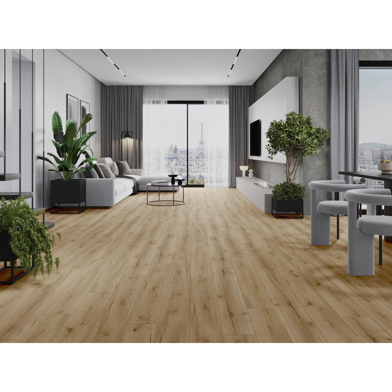 Mexen Buffalo LVT Dryback 2,5 mm-es vinyl panel minta, PVC alap, 4 V-fuga, Tölgy - F1307-S